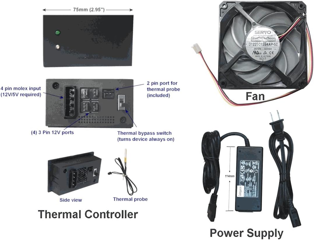 120mm AV Cabinet Cooler with Fans N48320