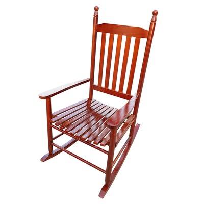 Brown Wooden Porch Rocker Chair V613