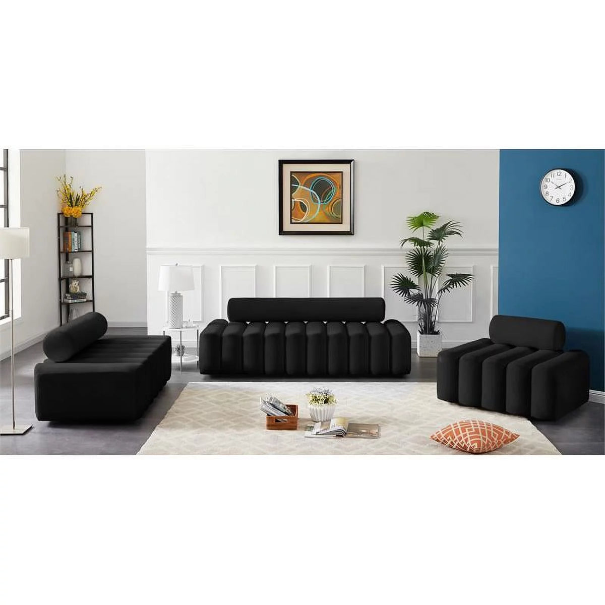 Black Velvet Chair R318666