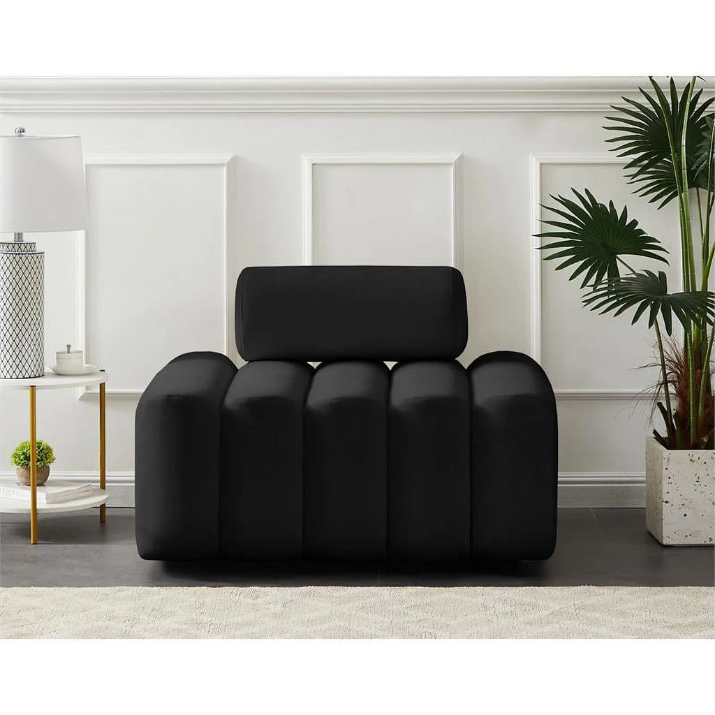 Black Velvet Chair R318666