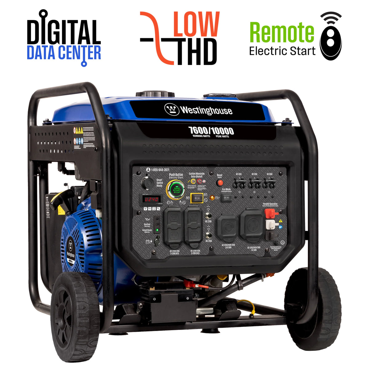 10,000 Peak Watt Portable Inverter Generator O6463