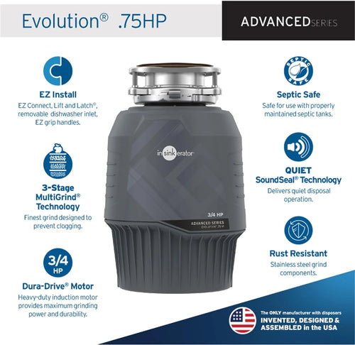 .75 HP Garbage Disposal T79410